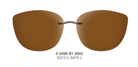 Изображение 1: Солнцезащитный Clip-on Silhouette 5090 B1 0602 L большой 64